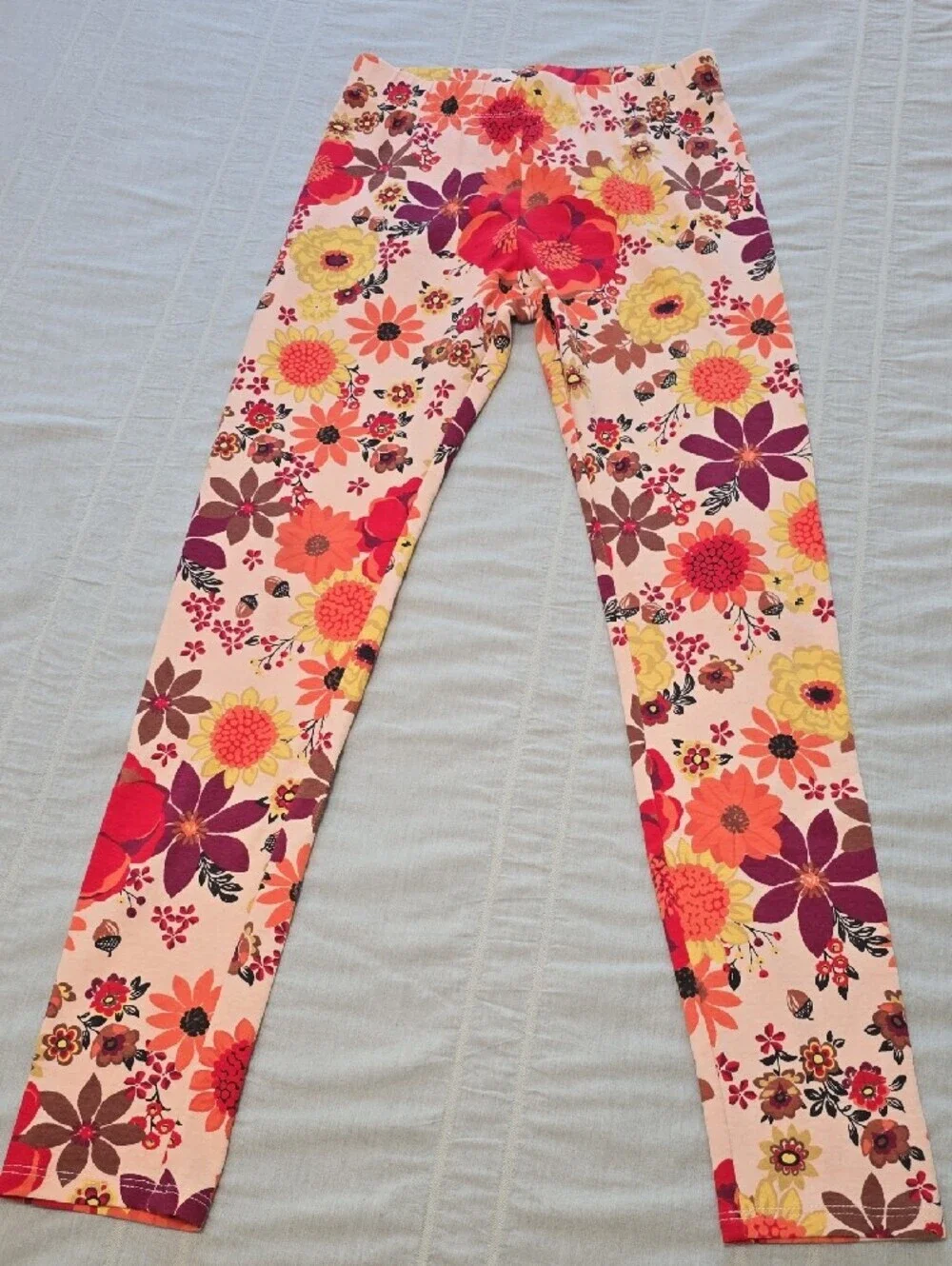 Gymboree/One Step Up/ LulaRoe Girls' Floral & Multicolor Leggings  Size  10